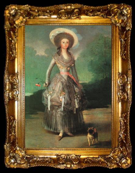 framed  Francisco de Goya Marquesa de Pontejos, ta009-2